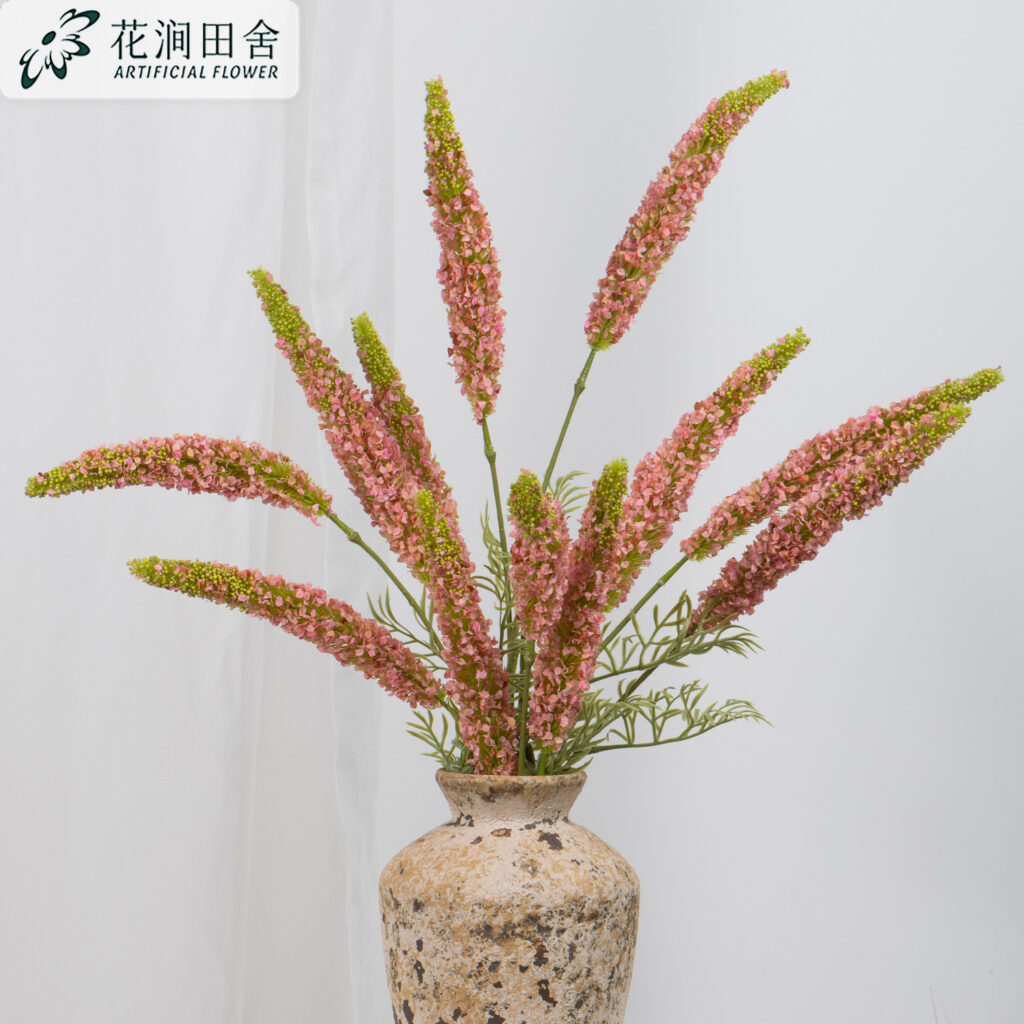 Dusty Pink Artificial Pennisetum Stem