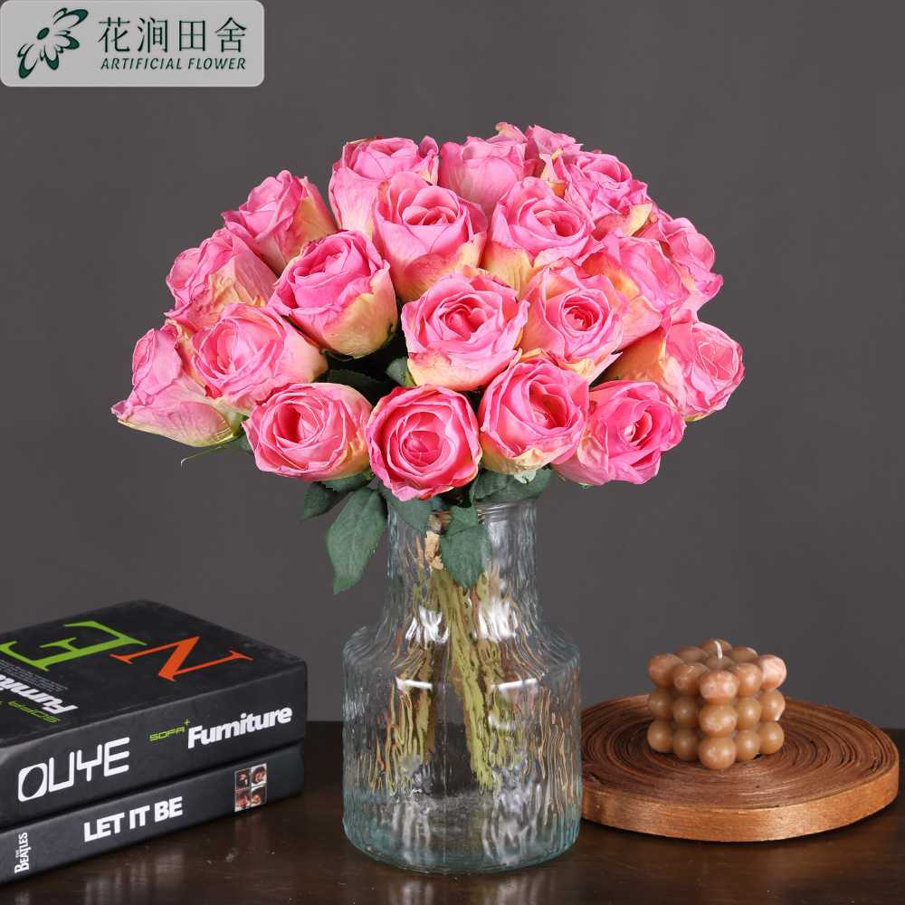 Dusty Pink Artificial Rose Bouquet