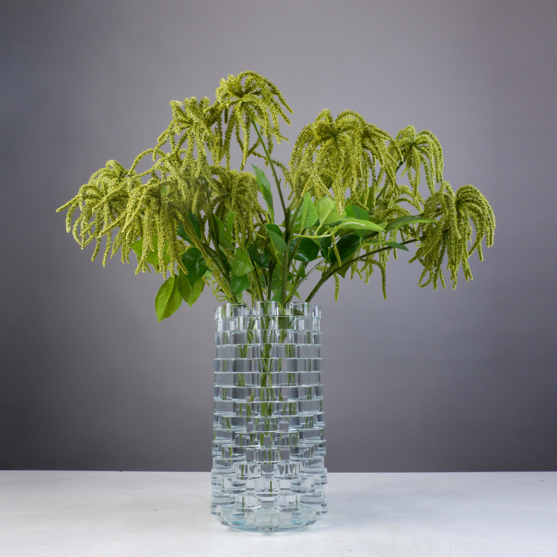 Artificial Green Amaranth Pendant Flower Branch, Faux Hanging Amaranthus Stem