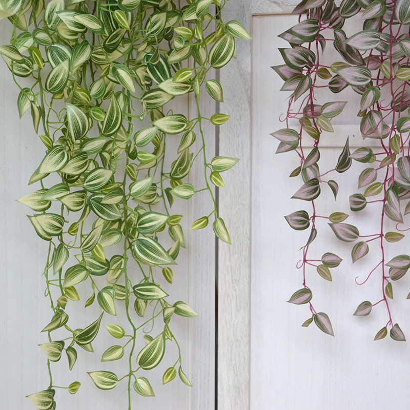 Artificial Trailing Vine, Faux Variegated Hanging Plant Garland