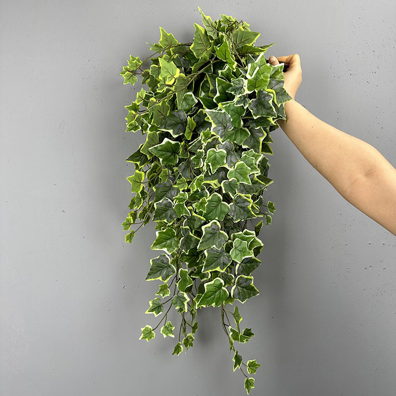 Artificial Variegated Ivy Hanging Vine, Faux Green Wall Garland